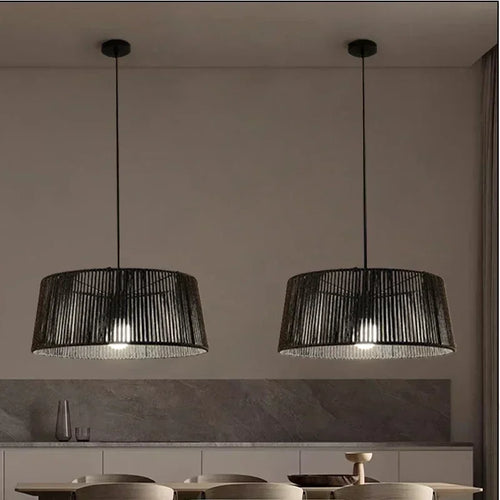 suspension art déco moderne créative en corde pour intérieur - vue 2 sur 12