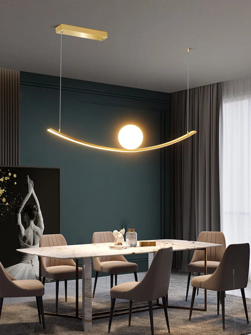 lustre de restaurant créatif dragon ball simple luxe - vue 6 sur 5