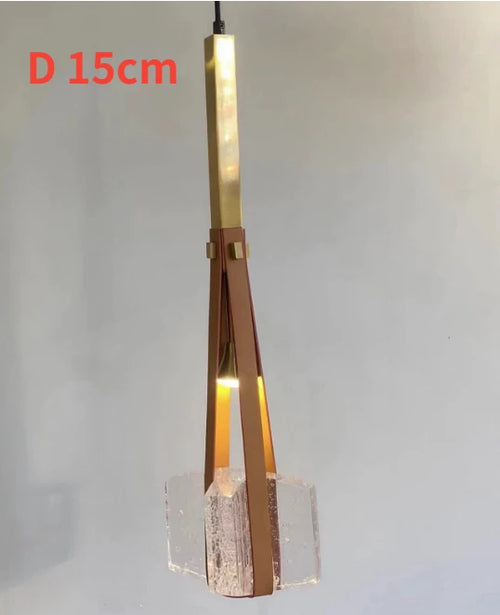 lustre en cristal design moderne pour restaurants bars et cafés - vue 9 sur 8