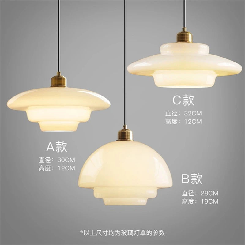 lampe led suspendue moderne en verre pour décoration maison - vue 6 sur 9