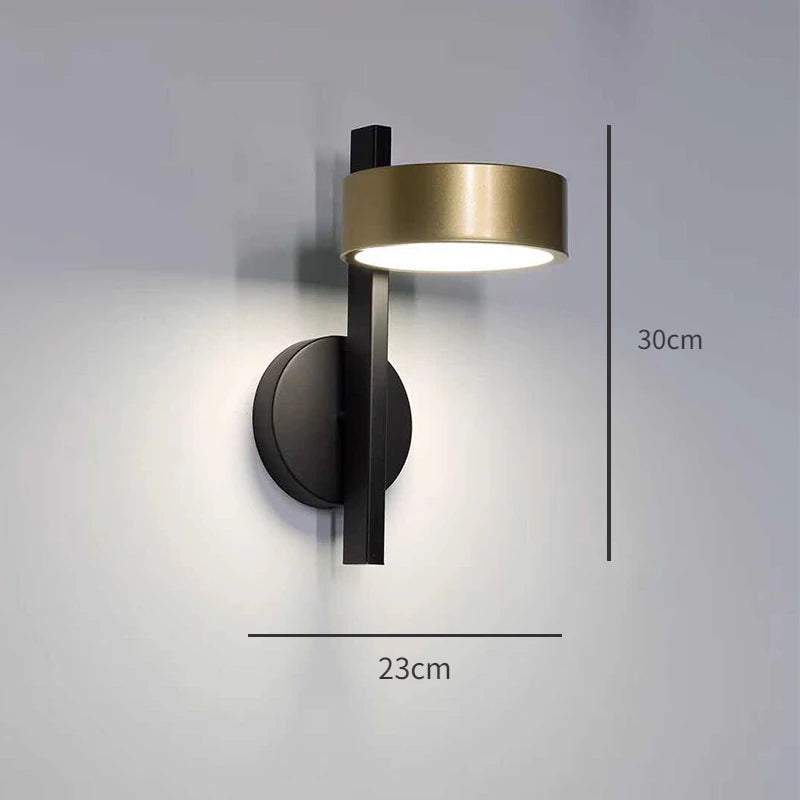 Nordic Creative Bedroom, Bedside Lamp Wall Lamp Personalized and Simple Hallway Entrance Wall Lamp Modern and Simple Living Room - vue 5 sur 7