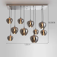 lustre en verre pour un éclairage intérieur élégant