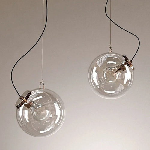 suspension design boule de verre pour intérieur romantique et restaurant - vue 2 sur 8