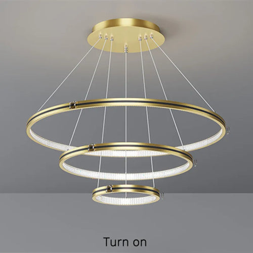 lustre moderne à gradation pour éclairage intérieur élégant - vue 2 sur 23