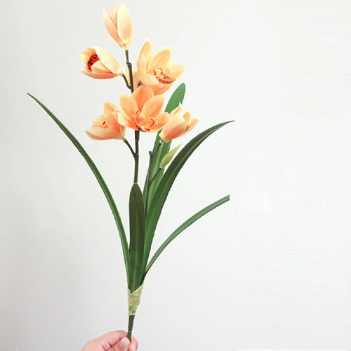 fleurs artificielles cymbidium pour décoration mariage et événements - vue 9 sur 11