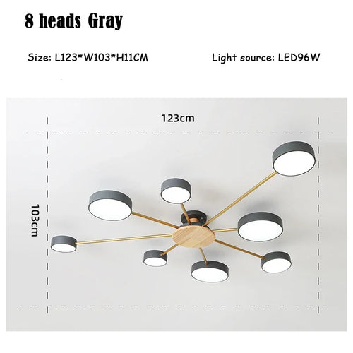 plafonnier moderne créatif pour décoration intérieure en led - vue 18 sur 25