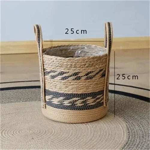 panier de jardinière en osier pour fleurs décoration jardin rangement - vue 18 sur 18