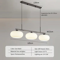 suspension LED en verre design nordique moderne décoratif