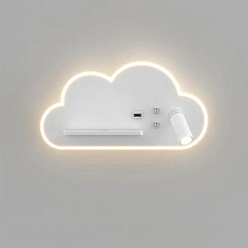 lampe de lit led multifonction avec chargeur sans fil usb - vue 4 sur 8