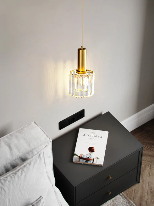 lustre en cristal de luxe design moderne pour éclairage intérieur - vue 3 sur 9