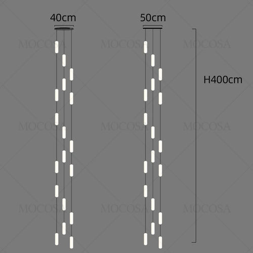 lustre à led moderne pour éclairage suspendu élégant - vue 11 sur 13