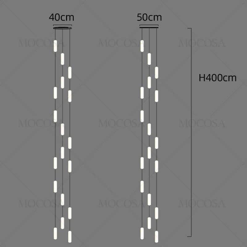lustre à led moderne pour éclairage suspendu élégant - vue 10 sur 13