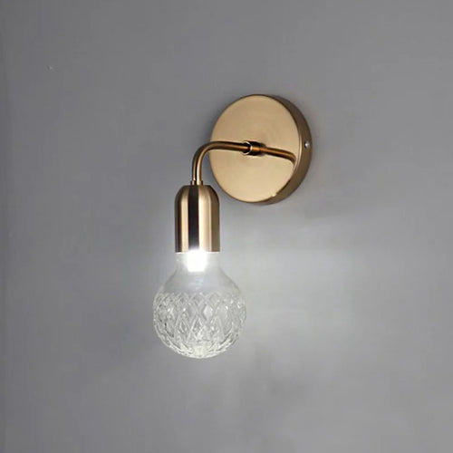 applique murale led moderne en verre décoratif d'intérieur - vue 2 sur 10