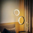 suspension ronde moderne pour éclairage latéral led