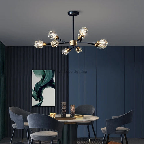 lustre de luxe 	 en cristal éclairage postmoderne winfordo wf-xd011 - vue 4 sur 22