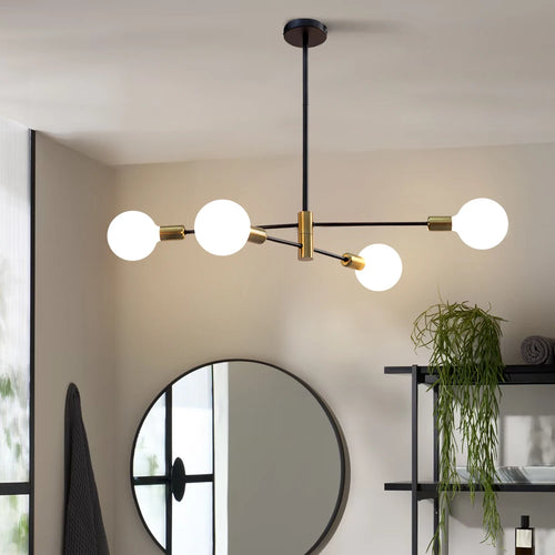 Suspension de lustre moderne nordique pour plafond décor à la maison salon chambre suspension luminaires d'intérieur E27 G95 G125 ampoule de lait - vue 4 sur 10