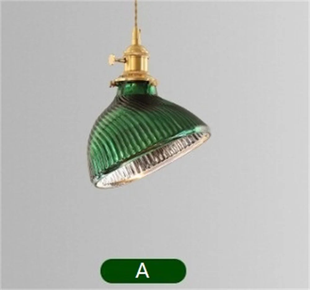 suspension led moderne en laiton avec verre pour décoration maison - vue 9 sur 10