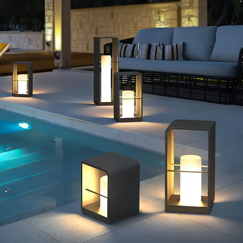lampe solaire led extérieure étanche pour jardin et cour - vue 2 sur 21