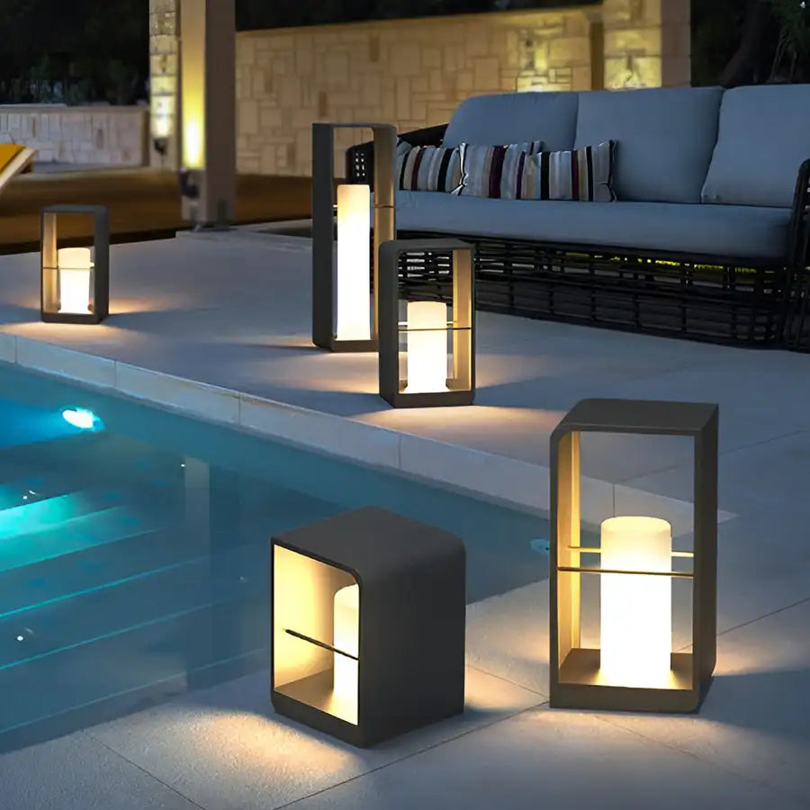 lampe solaire led extérieure étanche pour jardin et cour - vue 2 sur 21