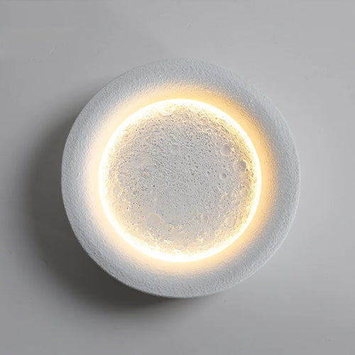 applique murale créative pleine lune étoilée pour intérieur