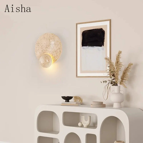 applique murale en pierre design japonais pour décoration intérieure - vue 3 sur 7