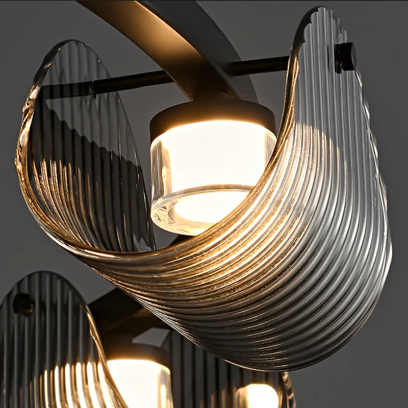 Suspension design enroulée à LED - vue 4 sur 6