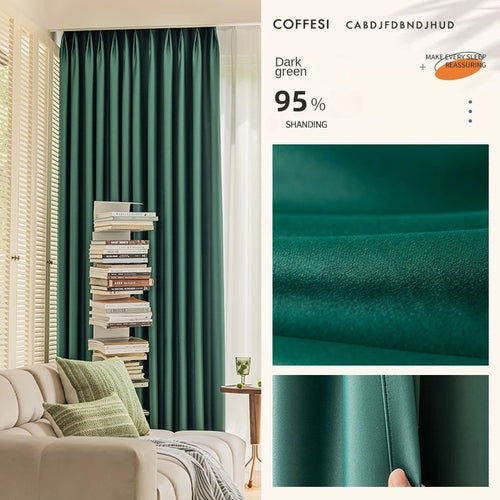 Rideau moderne plissé occultant luxe pour salon chambre - vue 19 sur 18
