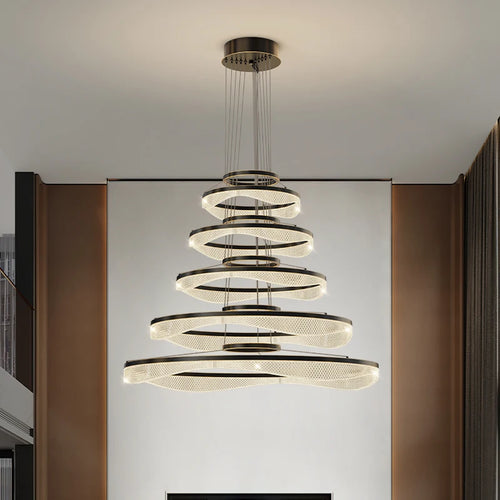 lustre suspendu en acrylique éclairage à led moderne - vue 2 sur 20