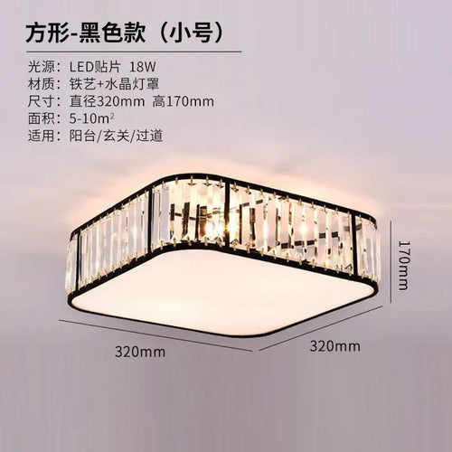 plafonnier moderne en cristal style européen lampes créatives à led - vue 13 sur 12
