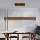 Lustre bois led suspendu au design moderne