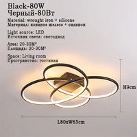 plafonnier led intelligent design moderne en forme de fleur