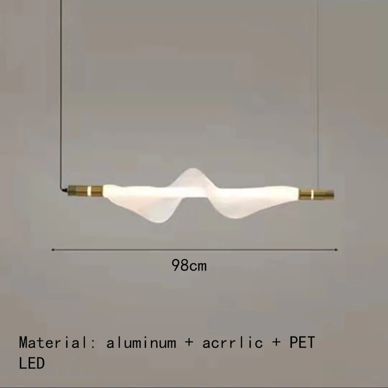 lustre led art déco avec cordon réglable luminaires suspendus - vue 10 sur 22