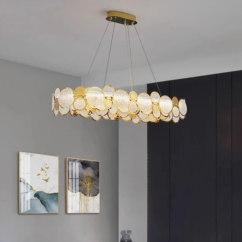 lustre moderne led de luxe pour éclairage intérieur - vue 6 sur 16