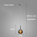 lustre moderne abat-jour en verre pour décoration intérieure
