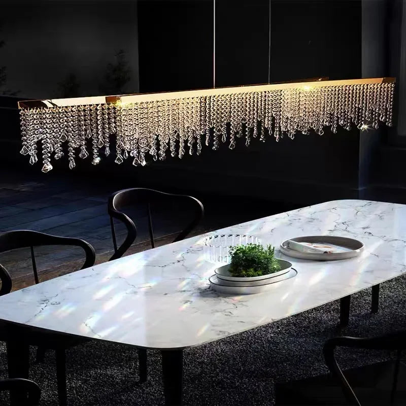 lustre moderne en cristal pour décoration intérieure élégante - vue 3 sur 14