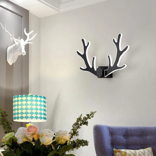 Applique murale tête de Cerf LED dessin animé - vue 7 sur 11