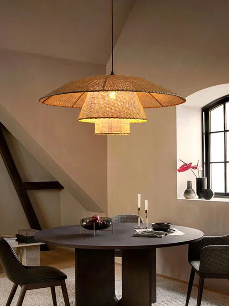 lustre japonais personnalisé pour décoration zen et ambiance raffinée - vue 3 sur 9
