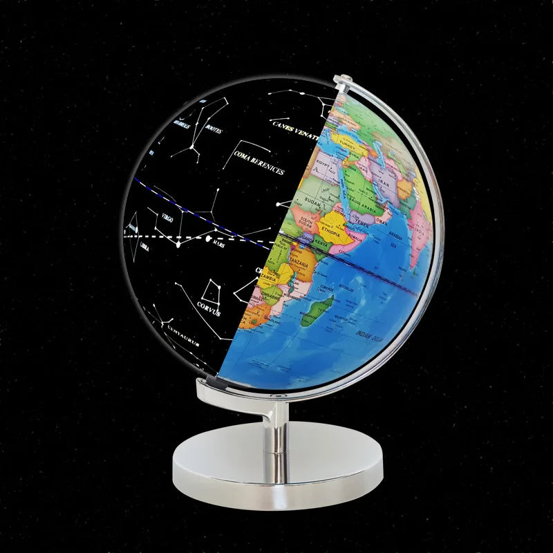 globe terrestre lumineux éducatif avec support pour géographie - vue 3 sur 6