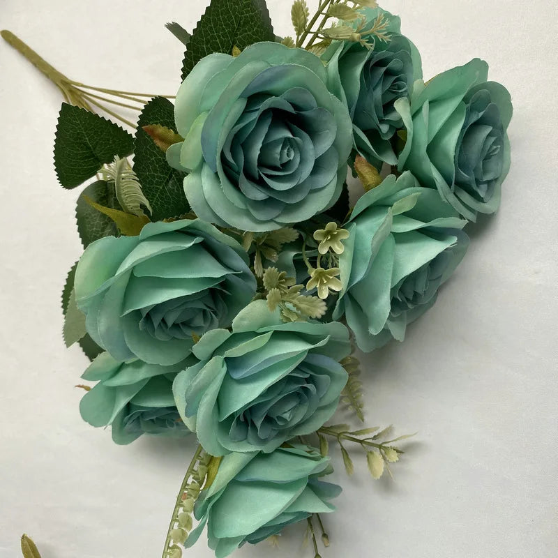 bouquets de roses artificielles pour décoration intérieure et extérieure - vue 10 sur 17
