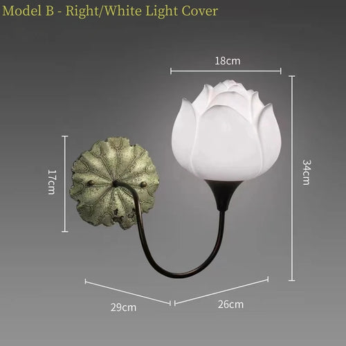 Applique murale Led en forme de Lotus - vue 14 sur 16