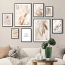plante orchidée plume art mural pour décoration intérieure