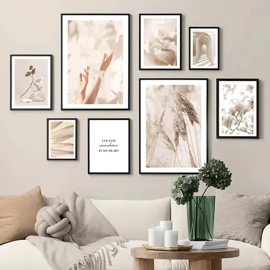plante orchidée plume art mural pour décoration intérieure - vue 3 sur 16