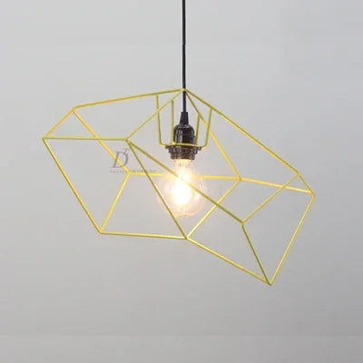 suspension nordique simple en fer design géométrique moderne - vue 7 sur 8