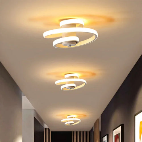 plafonnier à led moderne pour éclairage intérieur design nordique - vue 2 sur 8