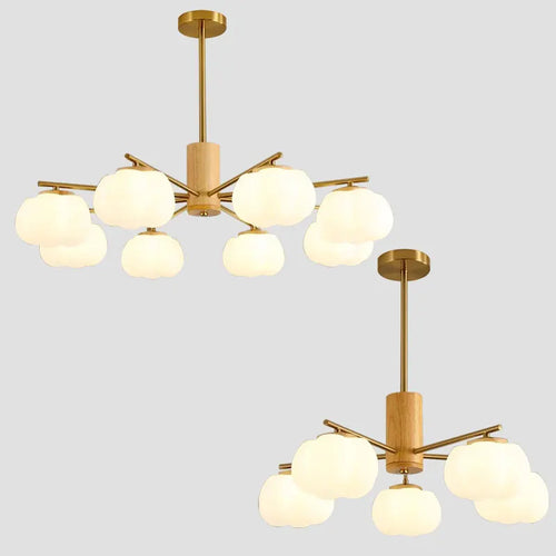 lustre à led moderne design nordique pour décoration intérieure - vue 4 sur 11