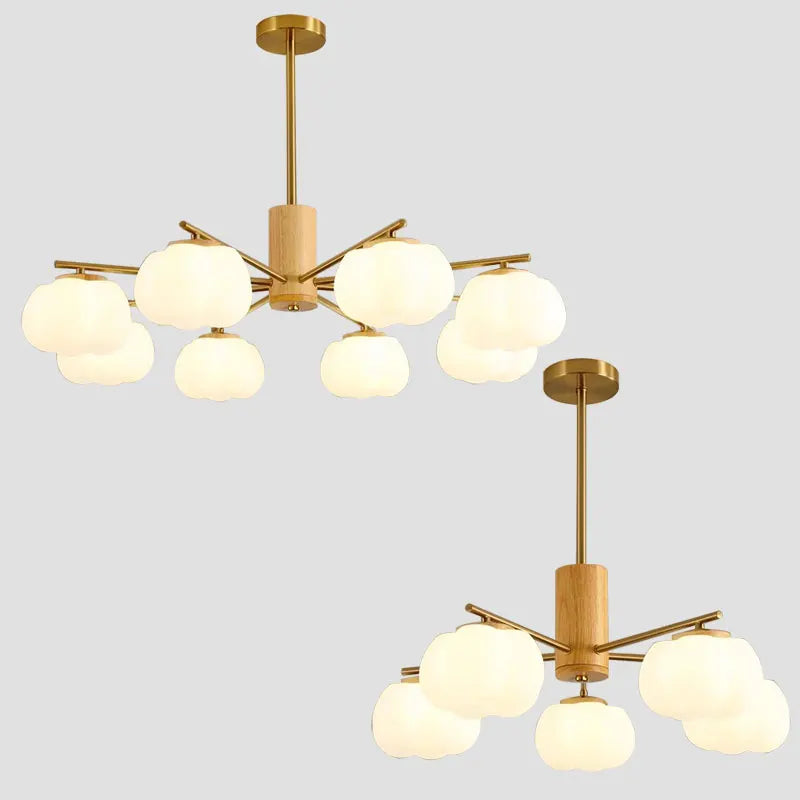 lustre à led moderne design nordique pour décoration intérieure - vue 3 sur 11