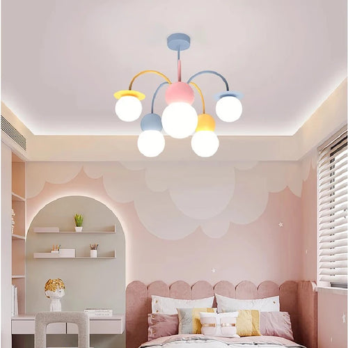 plafonnier happy planet led pour chambre d'enfant créatif et ludique - vue 4 sur 10