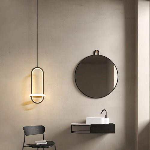 lustre moderne avec éclairage led décor intérieur - vue 3 sur 6