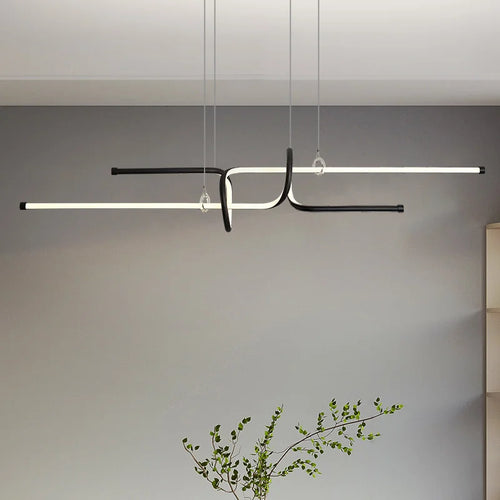 lustre moderne luxe suspendu éclairage design élégant - vue 6 sur 8