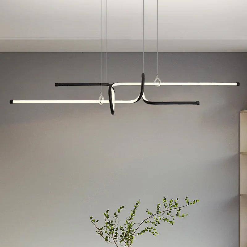 lustre moderne luxe suspendu éclairage design élégant - vue 5 sur 8